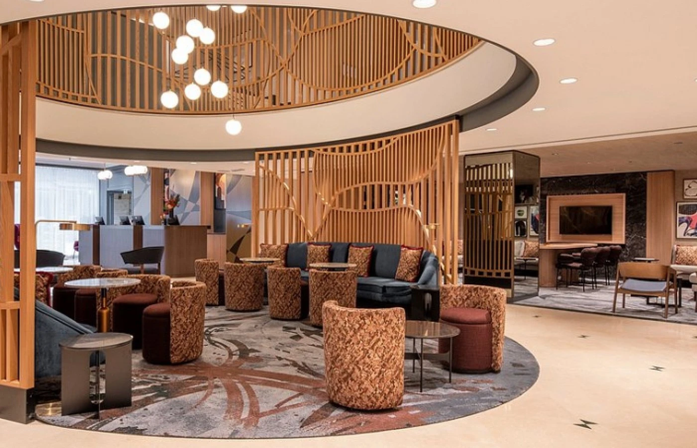 Hotel Curved Reception Desk-Approachable and Comfortable Curved Reception Design Hotel Curved Reception Desk-Approachable and Comfortable Curved Reception Design